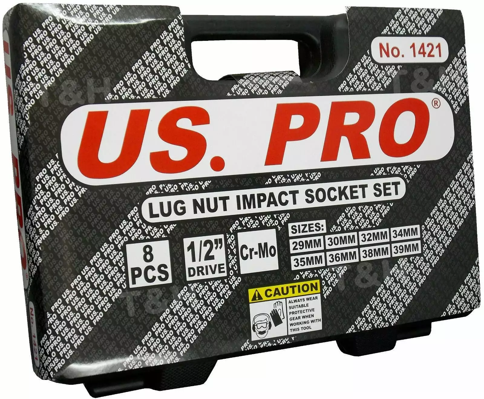 US PRO By BERGEN US.PRO TOOLS 12 Point Axle Hub Lug Nut DEEP IMPACT Socket Set 1/2" Drive 29-39mm 6 US PRO By BERGEN US.PRO TOOLS 12 Point Axle Hub Lug Nut DEEP IMPACT Socket Set 1/2" Drive 29-39mm - Image 6