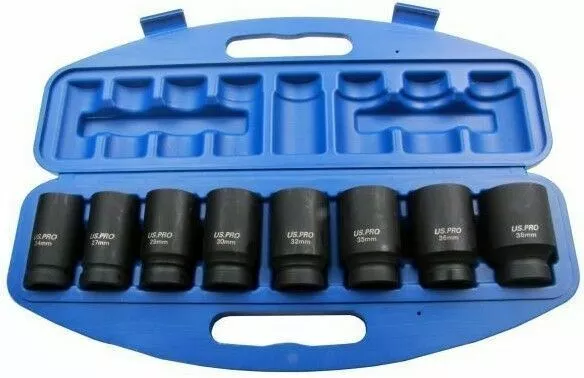 US PRO By BERGEN BERGEN 3/4"Inch DRIVE DEEP IMPACT Socket Set 24-38mm HGV Long Reach Impact Socke 3 US PRO By BERGEN BERGEN 3/4"Inch DRIVE DEEP IMPACT Socket Set 24-38mm HGV Long Reach Impact Socke - Image 3