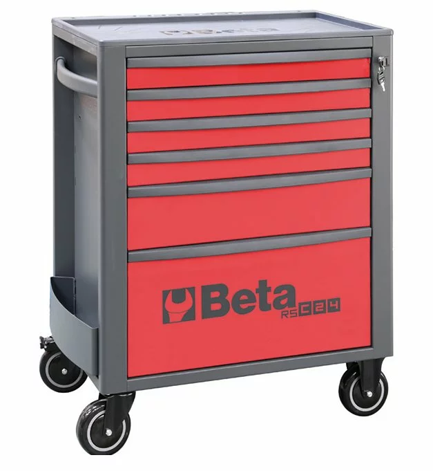Beta RSC24/6 6 Drawer Mobile Roller Cabinet Red 1 Beta RSC24/6 6 Drawer Mobile Roller Cabinet Red