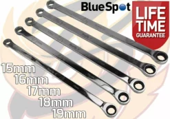 BLUESPOT Extra Long Double Ring Aviation Spanners With Ratchet End 8-19mm Wrenches 12pt -SOCKET SETS & EXTENSION BARS Sales 02847a4b adaf 4f04 bc46 fc54344785b5