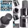 US PRO By BERGEN BERGEN Hex Socket H11mm 1/2" Drive 55mm 11mm Hex Key Single Socket Allen Key