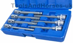 BLUESPOT 3/8" Drive 7 Piece BALL END HEX Bit Socket Set H3 - H10 -SOCKET SETS & EXTENSION BARS Sales 03744636 789e 4f20 b6cd b991648cfd19