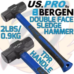 US PRO By BERGEN US.PRO By BERGEN 2lbs Sledge Hammer Double Faced 0.9kg TPR Fibreglass Handle Sledge Hammer