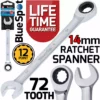 BLUESPOT 14mm Single 72 Tooth Ratchet Spanner