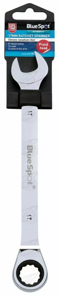 BLUESPOT 17mm Single 72 Tooth Ratchet Spanner -SOCKET SETS & EXTENSION BARS Sales 0a0bc9c1 ce20 4d5e b4b5 09d14cb4ce9e