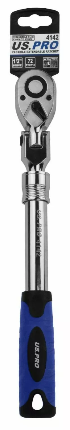 US PRO By BERGEN US. PRO TOOLS 1/2" Dr 72T Tooth Flexi Head Flexible Extendable Ratchet Handle -SOCKET SETS & EXTENSION BARS Sales 0b073d79 05de 40fc 85a9 dbce003328e4