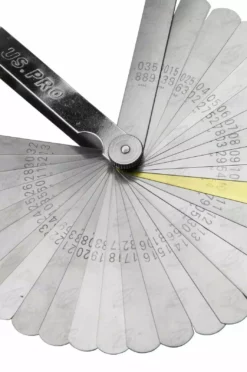 US PRO By BERGEN Feeler Gauge 32 Blade Dual Marked Metric Imperial Feeler Gage Brass Blade -SOCKET SETS & EXTENSION BARS Sales 0b619774 9ede 4acb a671 c2482f428662