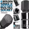 US PRO By BERGEN BERGEN Hex Socket H22mm 1/2" Drive 70mm 22mm Hex Key Single Socket Allen Key