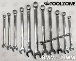 Toolzone EXTRA LONG Spanners 12pc Long Reach Combination Wrench Spanner Set 8-19mm Wrench -SOCKET SETS & EXTENSION BARS Sales 0eb29f0f a6ff 40ae a71a 674e35c88377