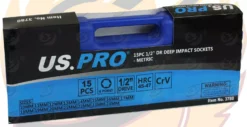 US PRO By BERGEN US PRO DEEP IMPACT SOCKET Set 1/2"Dr 15pc 10mm-24mm 6pt Hex Long Reach Sockets -SOCKET SETS & EXTENSION BARS Sales 0f3f7255 93f8 4a84 8240 a5f2cc9e70f7