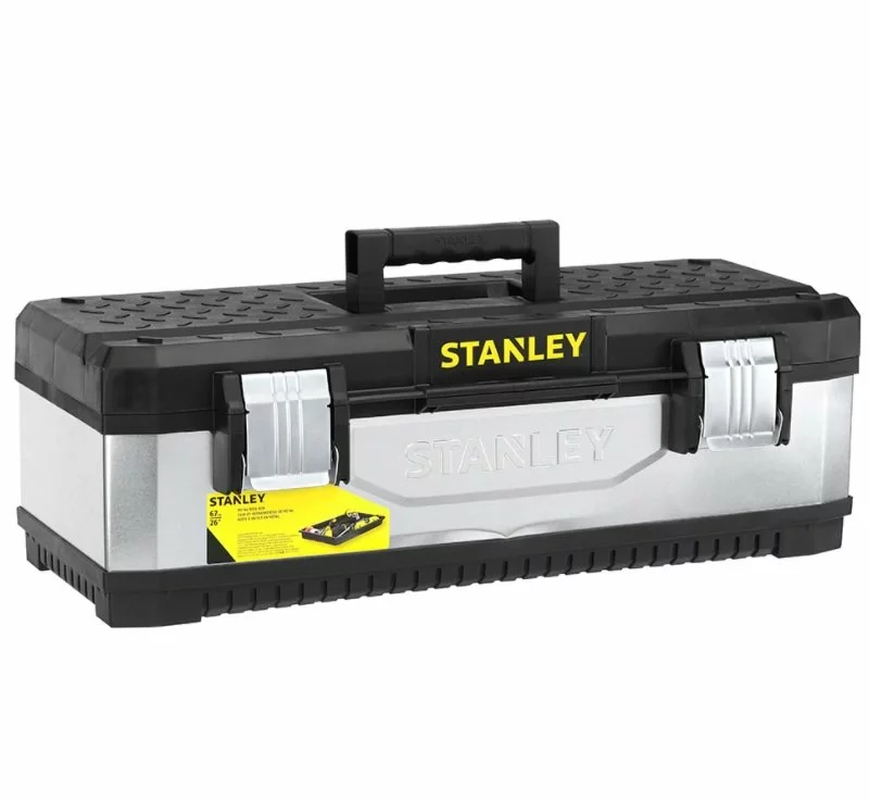 Stanley 1-95-619 Galvanised Metal Toolbox 23" 1 Stanley 1-95-619 Galvanised Metal Toolbox 23"