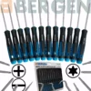 US PRO By BERGEN Mini Hook & Pick Set+ Magnetic Precision Torx Drivers & Screwdrivers 12pc