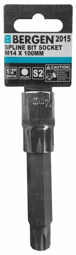 US PRO By BERGEN BERGEN Spline Socket M14mm 1/2" Drive 100mm 14mm Spline Key Single Socket -SOCKET SETS & EXTENSION BARS Sales 109e443d 7787 4163 8459 3e968553e816