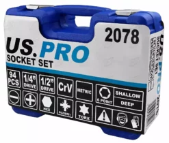 US PRO By BERGEN BERGEN Socket Set & DEEP Sockets 1/2" & 1/4" Drive Tool Set With Ratchets &Bits -SOCKET SETS & EXTENSION BARS Sales 11e57ba6 4802 426b a1b3 78d19c5bda89