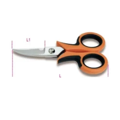 Beta Tools BETA 1129BM CURVED BLADE ELECTRICIAN'S SCISSORS