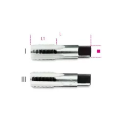 Beta Tools Beta 433ASG 2 Pce. Cylindrical Gas (BSP) Thread Hand Tap - 1/2" Gas