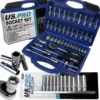 US PRO By BERGEN BERGEN Sockets & DEEP Socket Set 1/4" Drive Tool Set With Ratchet Torx Hex UJ PZ