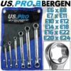 US PRO By BERGEN US.PRO By BERGEN E-TORX Spanners 6pc Star Torx Double Box Wrench Set Female Torx E6 To E24