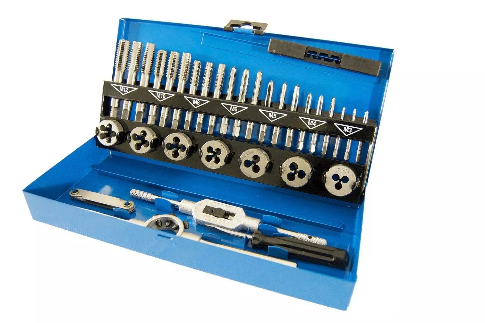 Craft-Pro By PRESTO Tap And Die Set M3 - M12 In A Steel Case 1 Craft-Pro By PRESTO Tap And Die Set M3 - M12 In A Steel Case