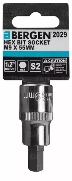 US PRO By BERGEN BERGEN Hex Socket H9mm 1/2" Drive 55mm 9mm Hex Key Single Socket Allen Key -SOCKET SETS & EXTENSION BARS Sales 164eafe8 0cae 4b5f 940a bfa018d55a7f