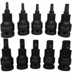 US PRO By BERGEN BERGEN IMPACT TORX BIT Sockets Set 1/2" Drive Impact TX Star Sockets T20 To T70 -SOCKET SETS & EXTENSION BARS Sales 16cdfcaa b060 4e4e ad8b 92483d9facd4