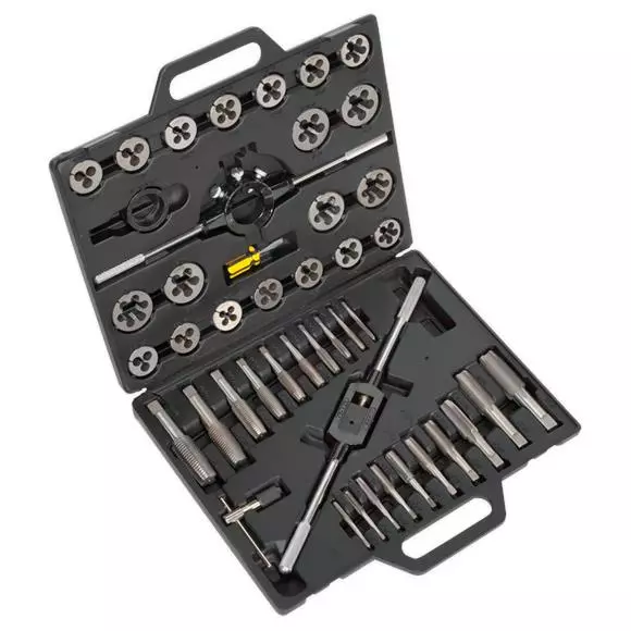 Sealey Tools AK303IMP Tap And Die Set 1/4" - 1" UNF And UNC Imperial Threads In A Sturdy Case 1 Sealey Tools AK303IMP Tap And Die Set 1/4" - 1" UNF And UNC Imperial Threads In A Sturdy Case