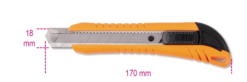 Beta Tools Beta 1771 18mm Utility Knife With 3 Blades