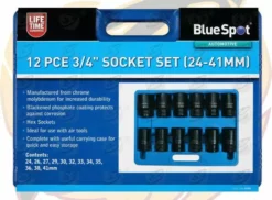 BlueSpot 3/4"Inch DRIVE DEEP IMPACT Socket Set 24-41mm HGV Long Reach Impact Socket Set -SOCKET SETS & EXTENSION BARS Sales 1b97a106 0833 48e4 a895 ebcbb1e7c4eb
