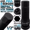 US PRO By BERGEN BERGEN H19 Impact Hex Bit Socket 1/2" 19mm Impact Allen Key 78mm Long Hex Socket