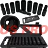 US PRO By BERGEN US.PRO TOOLS Thin Wall DEEP IMPACT Socket Set 1/2" Drive Long Reach Impact Socke