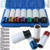 US PRO By BERGEN BERGEN Alloy Wheel Nut Thin Wall DEEP Impact Socket Set 1/2"drive 17mm - 27mm