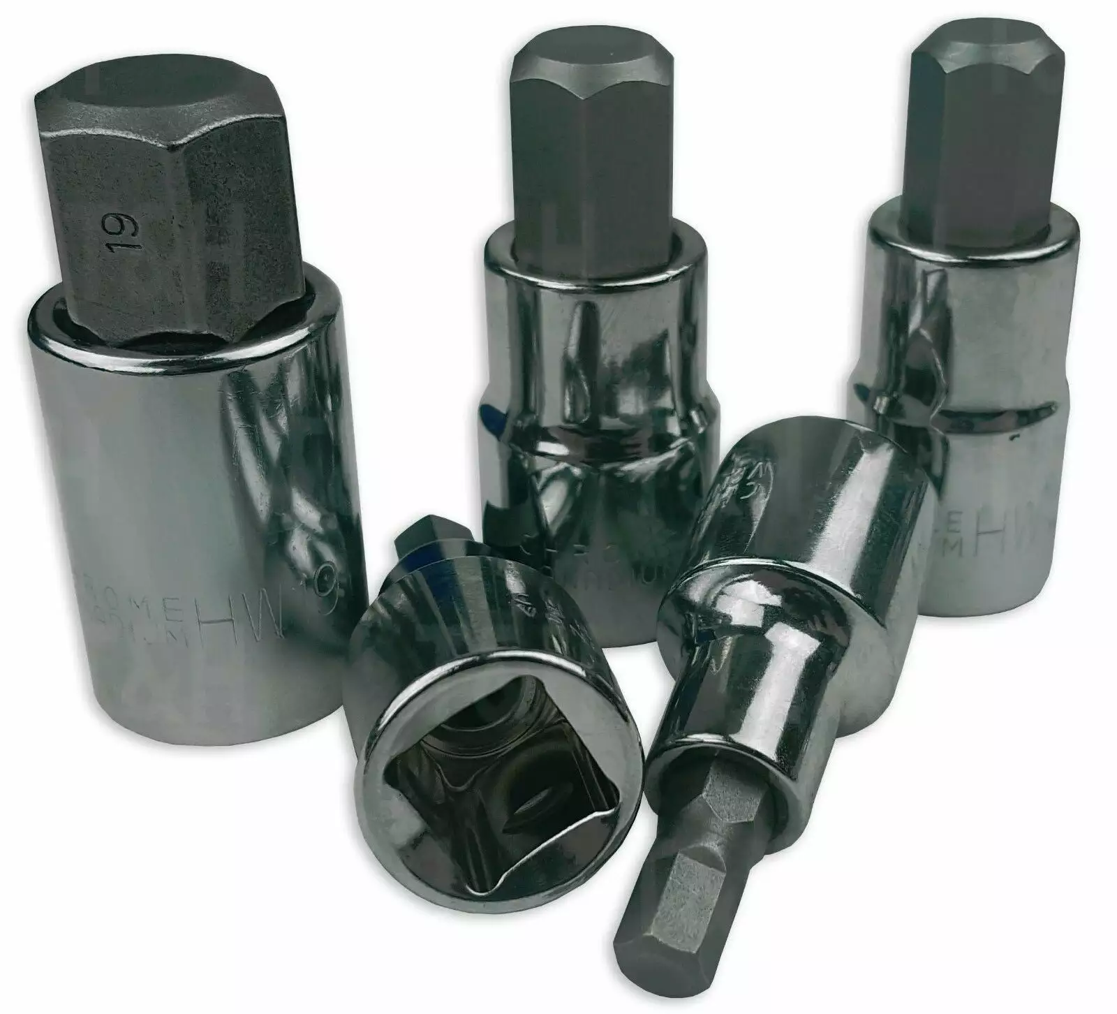 US PRO By BERGEN BERGEN HEX BIT Sockets Set 1/2" Dr Allen Keys H4 To H19 Hex Allen Keys Sockets 4 US PRO By BERGEN BERGEN HEX BIT Sockets Set 1/2" Dr Allen Keys H4 To H19 Hex Allen Keys Sockets - Image 4