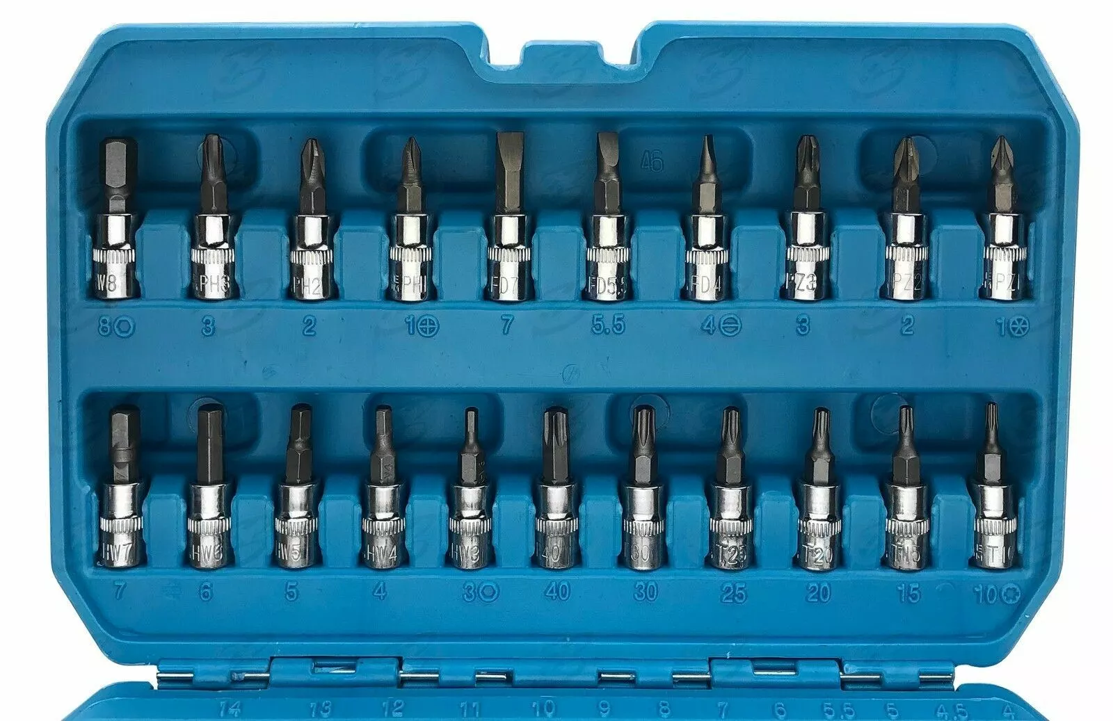 BlueSpot Sockets & DEEP Socket Set 1/4" Drive Tool Set With 72T Ratchet Torx Hex UJ PZ PH 7 BlueSpot Sockets & DEEP Socket Set 1/4" Drive Tool Set With 72T Ratchet Torx Hex UJ PZ PH - Image 7