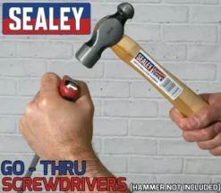 SEALEY 3 Piece Extra Long Magnetic Hammer Thru Screwdriver Set SL8 SL10 PZ2 -SOCKET SETS & EXTENSION BARS Sales 304f79b5 831c 420d 8e8d 114442f590a2