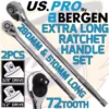 US PRO By BERGEN US.PRO By BERGEN 1/2"Dr 3/8"Dr 72T Tooth EXTRA LONG Ratchet Handle 510mm 280mm Long Wrench