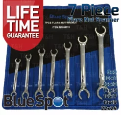 BLUESPOT 5 Piece Flare Nut Spanner Set 9mm - 21mm