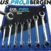 US PRO By BERGEN 7 Piece Flare Nut Spanner Set 8 - 24mm