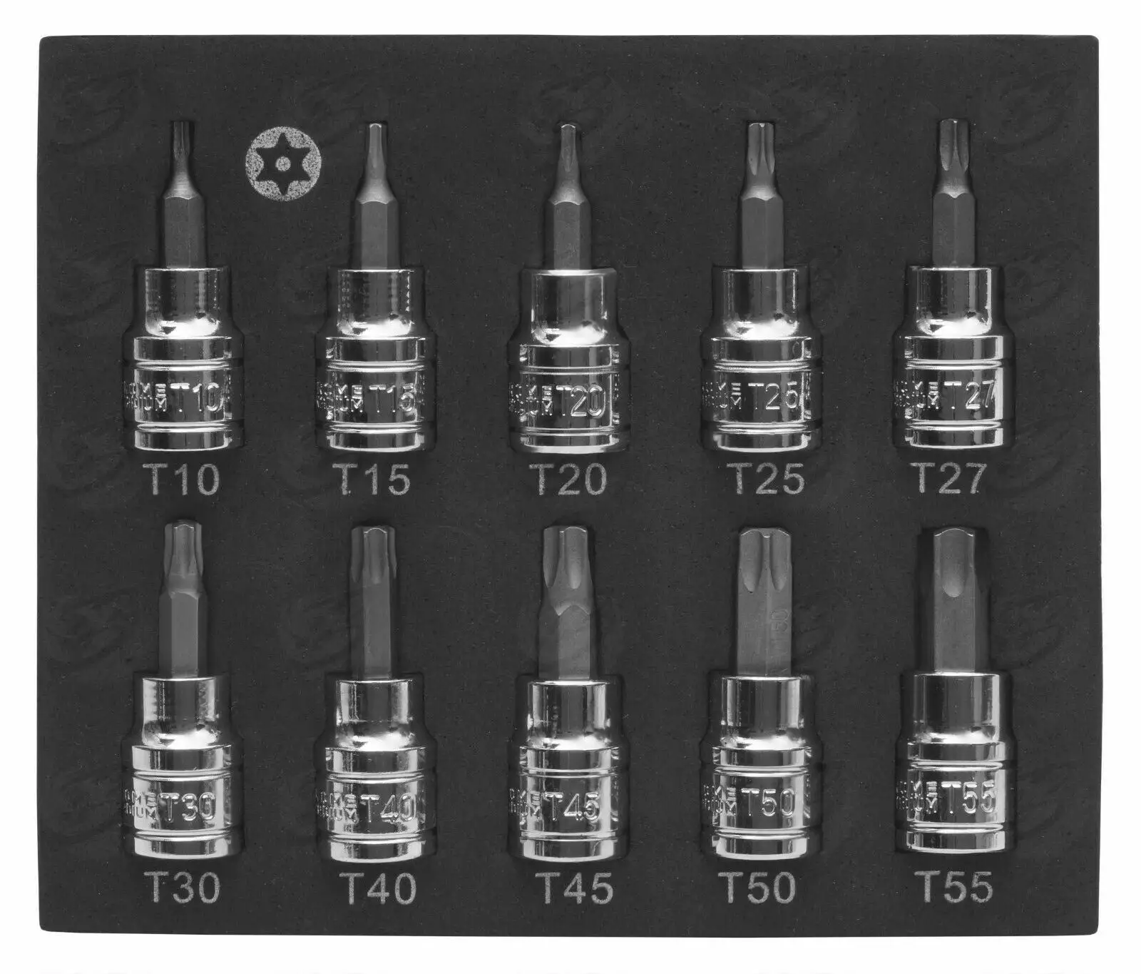 US PRO By BERGEN BERGEN TAMPER PROOF TORX BIT Socket Set 3/8" Security Torx Star Sockets T10-T55 6 US PRO By BERGEN BERGEN TAMPER PROOF TORX BIT Socket Set 3/8" Security Torx Star Sockets T10-T55 - Image 6