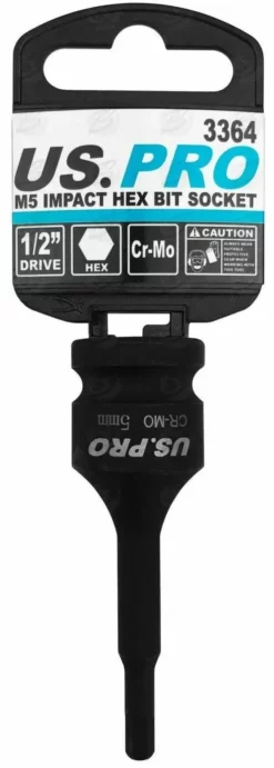 US PRO By BERGEN BERGEN H5 Impact Hex Bit Socket 1/2"Dr 5mm Impact Allen Key 78mm Long Hex Socket 10 US PRO By BERGEN BERGEN H5 Impact Hex Bit Socket 1/2"Dr 5mm Impact Allen Key 78mm Long Hex Socket -SOCKET SETS & EXTENSION BARS Sales 37f5fa65 576d 4b03 9ca6 2fd2d5cd7c49