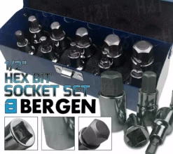 US PRO By BERGEN BERGEN HEX BIT Sockets Set 1/2" Dr Allen Keys H4 To H19 Hex Allen Keys Sockets 20 US PRO By BERGEN BERGEN HEX BIT Sockets Set 1/2" Dr Allen Keys H4 To H19 Hex Allen Keys Sockets -SOCKET SETS & EXTENSION BARS Sales 381b7eb5 4ac3 4ff5 a943 b51a844f5f35