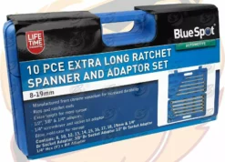 BLUESPOT Extra Long Double Ring Aviation Spanners With Ratchet End 8-19mm Wrenches 12pt -SOCKET SETS & EXTENSION BARS Sales 39ada485 874d 438a 967e 66c4335047de
