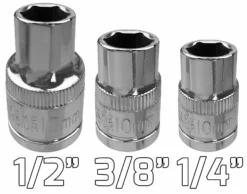 US PRO By BERGEN US.PRO 10mm & 13mm Deep & Shallow Sockets Set 1/4" 3/8" 1/2" Dr 6pt Hex Sockets -SOCKET SETS & EXTENSION BARS Sales 3a2702cf 4953 4abd b33a 20c0e88a7e68