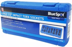 BlueSpot IMPACT TORX BIT Socket Set 1/2" Dr Impact Star Keys T30 To T80 8pc TX 1/2" Drive -SOCKET SETS & EXTENSION BARS Sales 3b4f0e6c 46e0 4b7a 8a18 5bc367309174