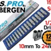 US PRO By BERGEN BERGEN 1/2"Dr 12 Point Deep Socket Set 10-24mm Double Hex Long Reach Deep Socket