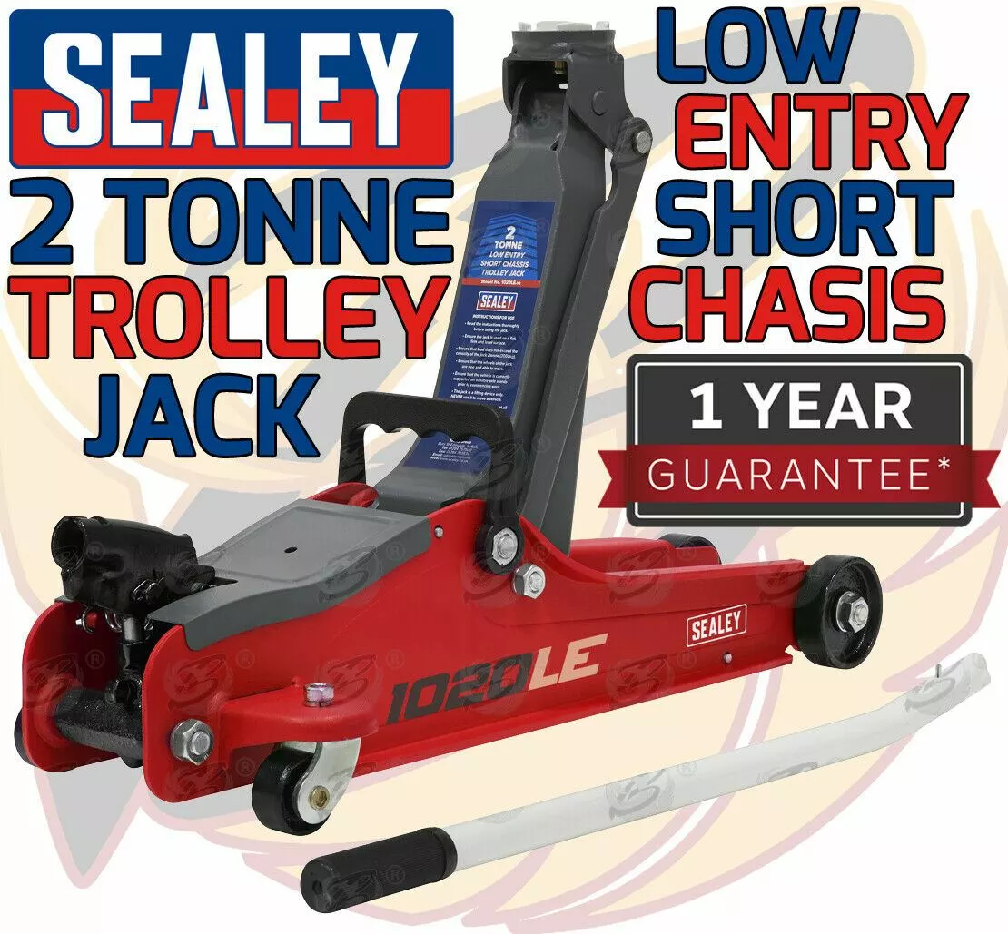 SEALEY 2 Tonne Trolley Jack Axle Stands 1/2" Drive Breaker Bar 17mm 19mm 21mm NB RED 2 SEALEY 2 Tonne Trolley Jack Axle Stands 1/2" Drive Breaker Bar 17mm 19mm 21mm NB RED - Image 2