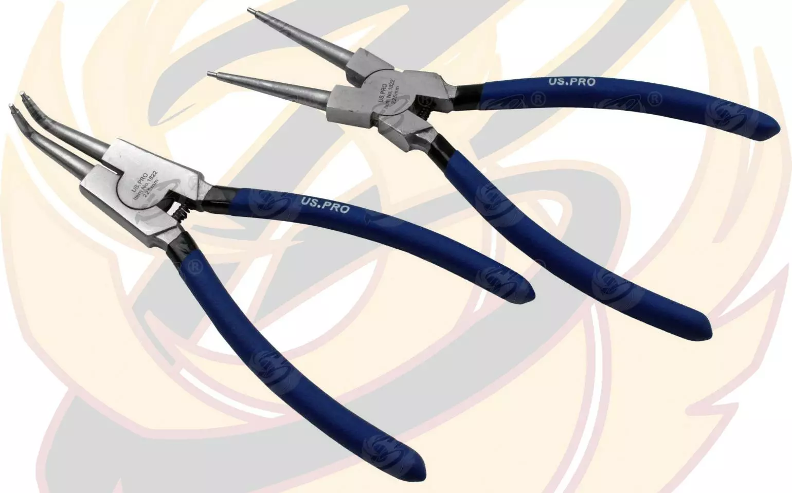 US PRO By BERGEN US.PRO By BERGEN 4 PC 9" Circlip Pliers NI-FE Internal External Bent Nose Straight Tip 2 US PRO By BERGEN US.PRO By BERGEN 4 PC 9" Circlip Pliers NI-FE Internal External Bent Nose Straight Tip - Image 2