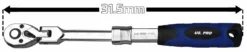 US PRO By BERGEN US. PRO By BERGEN 3/8" Dr 72T Tooth Flexi Head Flexible Extendable Sockets Ratchet Handle -SOCKET SETS & EXTENSION BARS Sales 44faebf8 6818 43a7 8b0b e2d42d4d8df7
