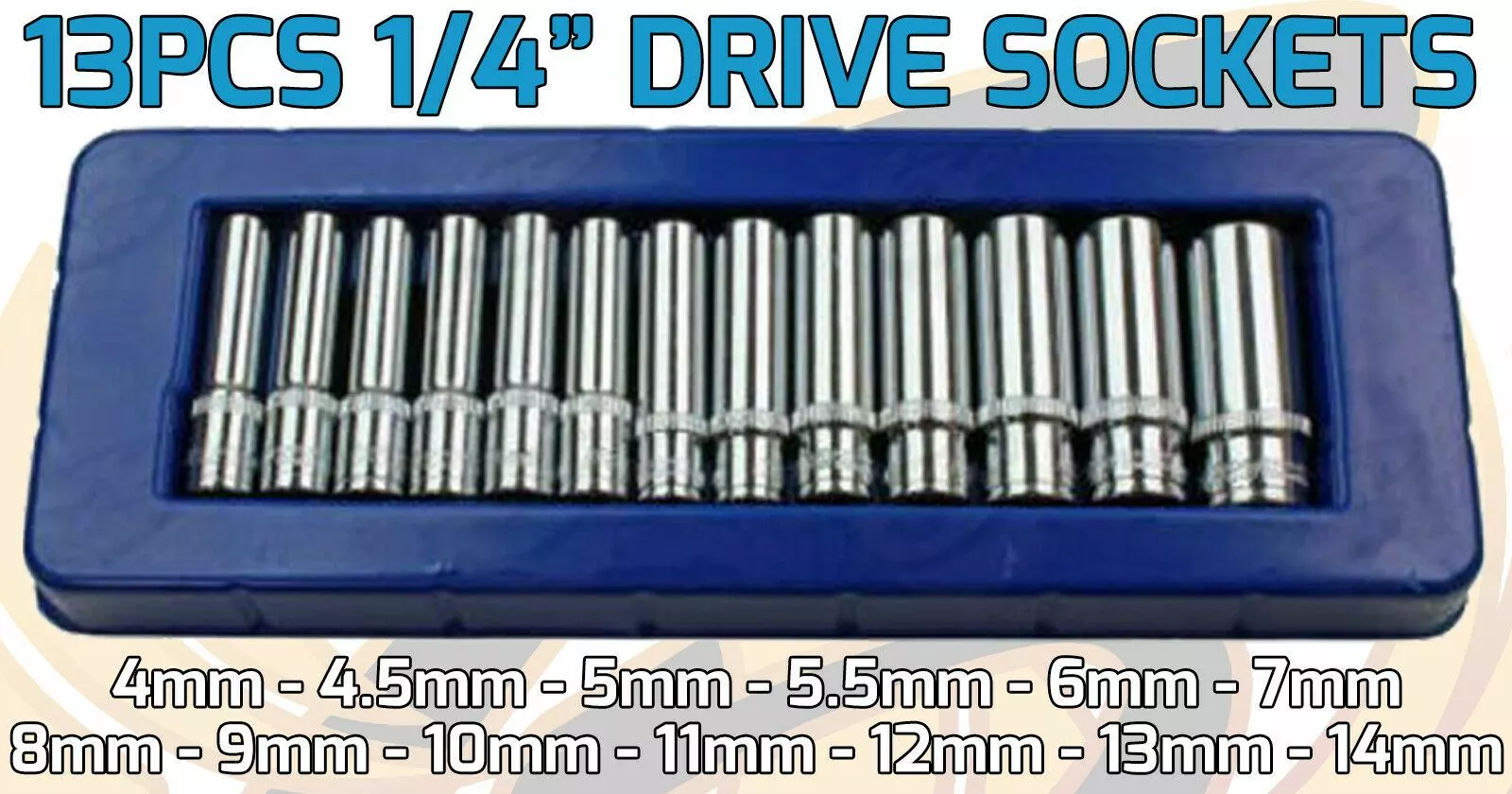 US PRO By BERGEN US.PRO By BERGEN Deep Socket Set 1/4" 3/8" 1/2"Drive 6 Point Long Reach Deep Sockets 42pcs 2 US PRO By BERGEN US.PRO By BERGEN Deep Socket Set 1/4" 3/8" 1/2"Drive 6 Point Long Reach Deep Sockets 42pcs - Image 2