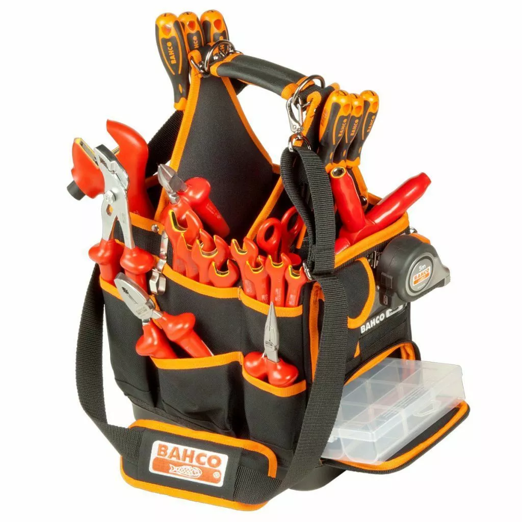 Bahco 4750FB3-12 Electricians/Plumbers Tool Tote Storage Bag Holder 12" 4 Bahco 4750FB3-12 Electricians/Plumbers Tool Tote Storage Bag Holder 12" - Image 4