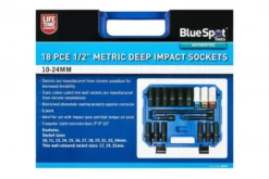 BlueSpot DEEP IMPACT Socket Set Alloy Wheel Impact Extension Bar Set 1/2"Dr 10- 24mm 6pt -SOCKET SETS & EXTENSION BARS Sales 47a8d52e e270 4db4 89fe 49161daaa619